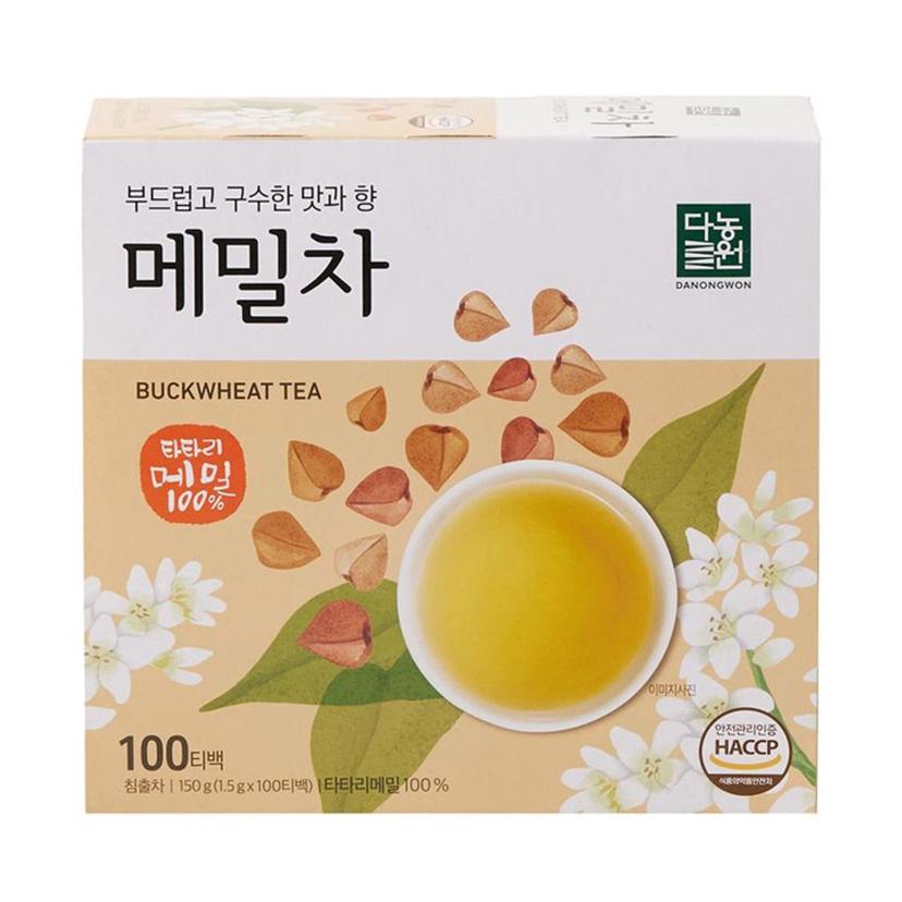 다농원 메밀차 100티백 - 구수하고 깔끔한 건강 침출차