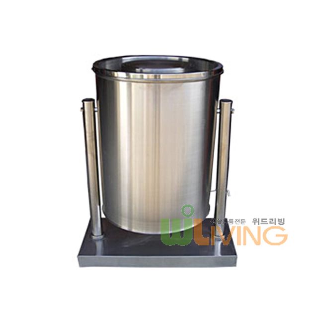 원형행거형 스텐휴지통 A형 145L 공원 가로용 WL-1893 대용량 업소용 스테인리스 쓰레기통