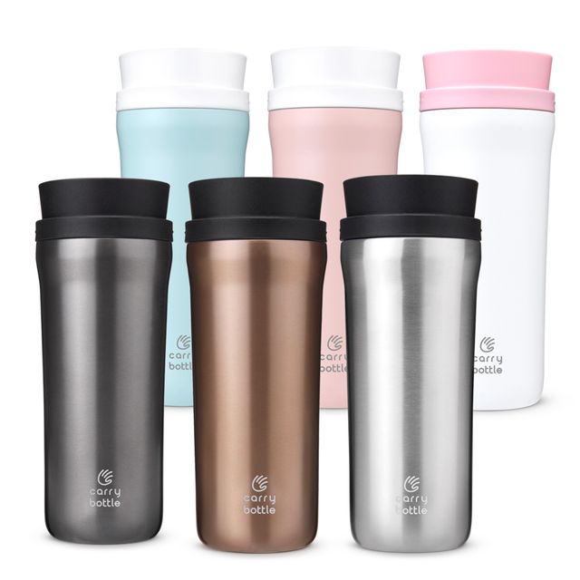 캐리보틀 360 시그니처 스텐텀블러 450ml 보온보냉 차량용