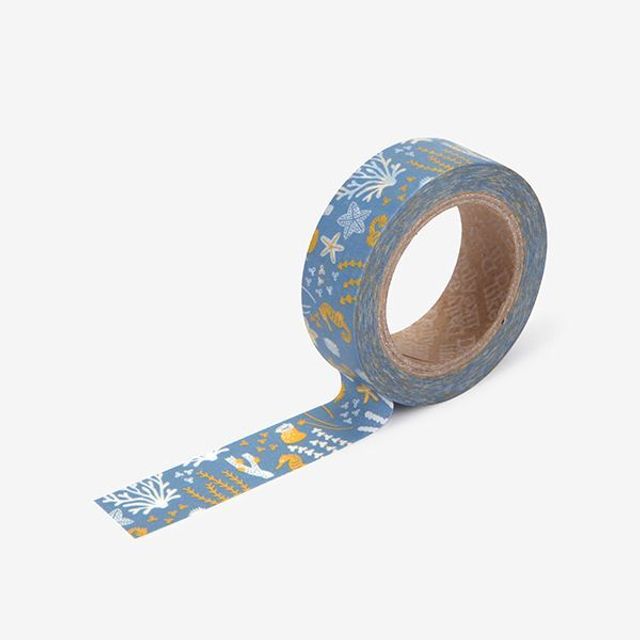 Masking tape single - 100 Sea horse 마스킹 테이프 문구 학용품