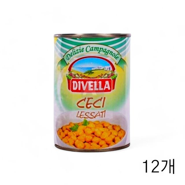 디벨라 칙피스 400g X 12개 이집트콩 후무스 토핑용