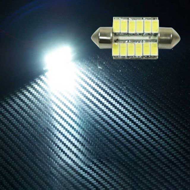 12V 24V LED 전구 순정형 교체 12발 실내등 36MM - 차량 실내 조명
