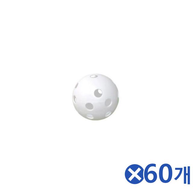 연습용 플라스틱 골프공 60개 세트