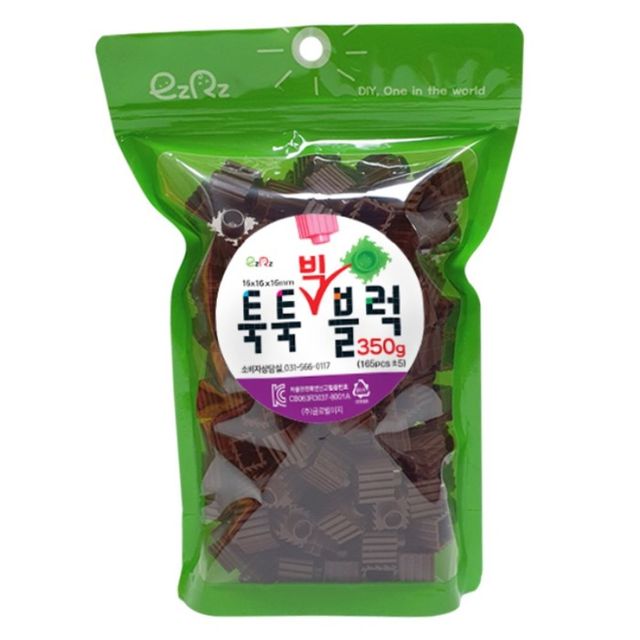 이지툭툭 빅블럭 350g 리필_밤색