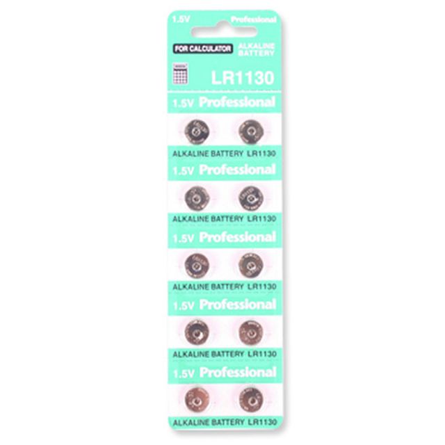 버튼셀 무수은건전지 LR1130 10P 11.6x3.2mm 고성능 배터리
