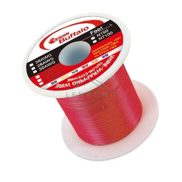릴와이어 세신와이어 압착기 래핑와이어 28AWG 100M 빨강 28AWG 1EA