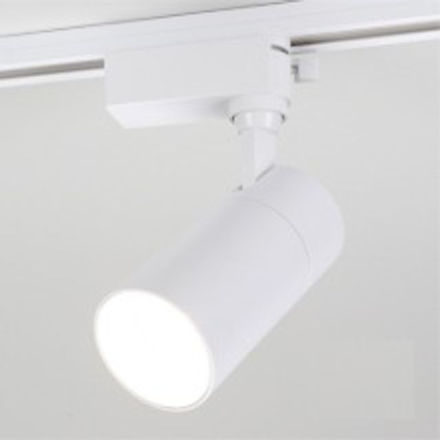LED 일체형 COB 스포트 레일조명 20W 화이트 전구색 플리커프리 조명