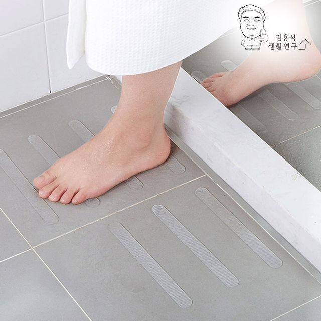 욕실바닥 논슬립 미끄럼방지패드 스티커 5개입 안전 바닥 부착
