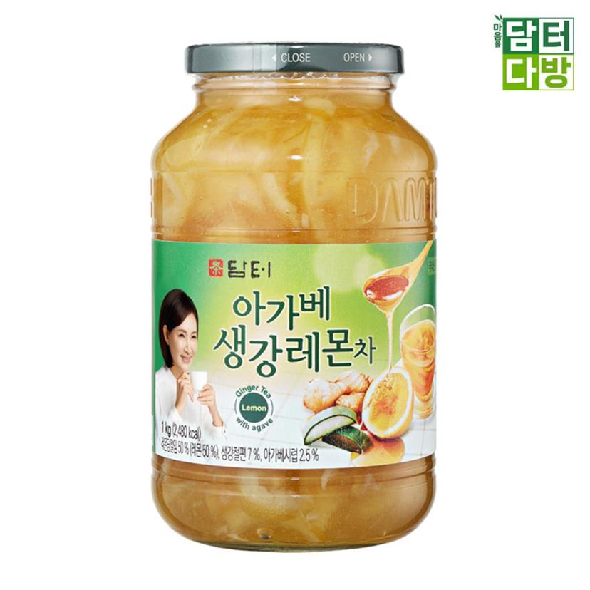 담터 아가베 생강 레몬차 1kg 대용량 액상차