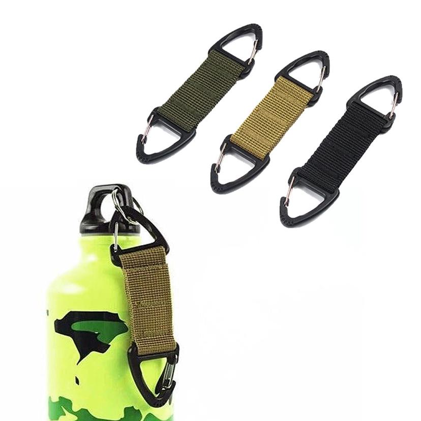 등산 더블 스트랩 카라비너 열쇠고리 키링 캠핑 물컵 걸이