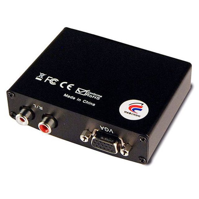 HDMI to VGA + 2RCA 오디오 출력 컨버터