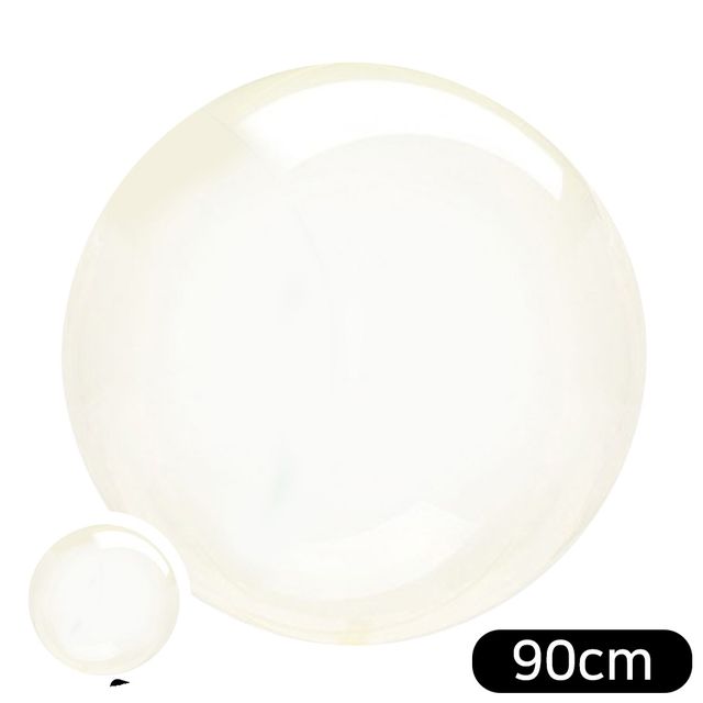 pvc풍선 이벤트풍선 버블풍선 원형 풍선 크리스탈 90cm 옐로우