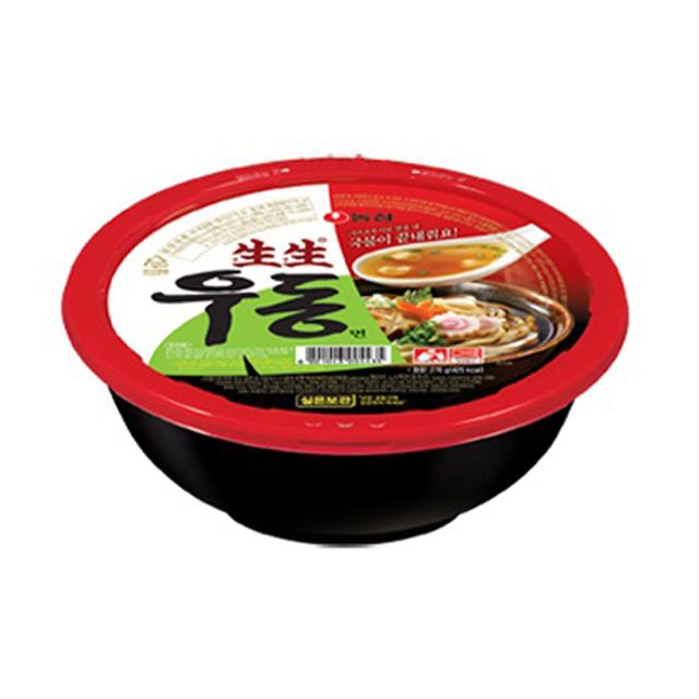 농심 생생우동 12개입 - 쫄깃한 면발과 깊은 국물 맛의 컵라면