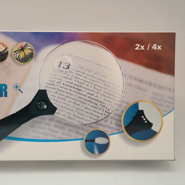 LED 조명 나침반 돋보기 137mm 멀티 기능 아웃도어 도구