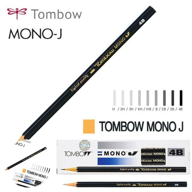 고급연필 목공연필 MONO J 연필 12자루