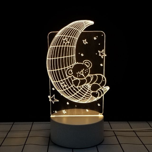 인테리어조명 꿈나라 달곰이 3D 착시 아크릴 무드등