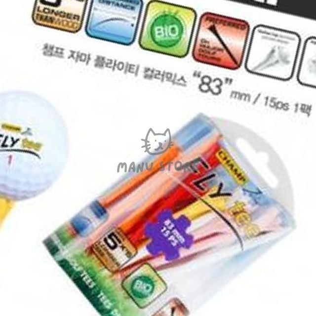 여성골프티 골프롱티 플라이 믹스롱티 83mm 15EA