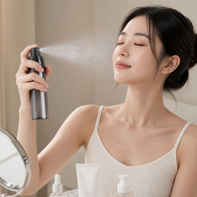 미스트 공병 스프레이 블랙 화장품 용기 - 이미지 1