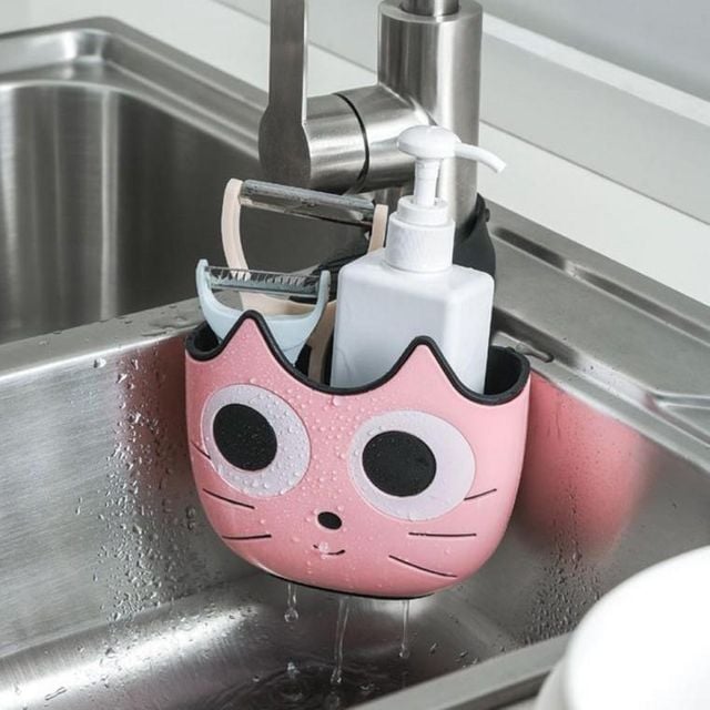 왕눈 수세미 걸이 홀더 싱크대 정리 납