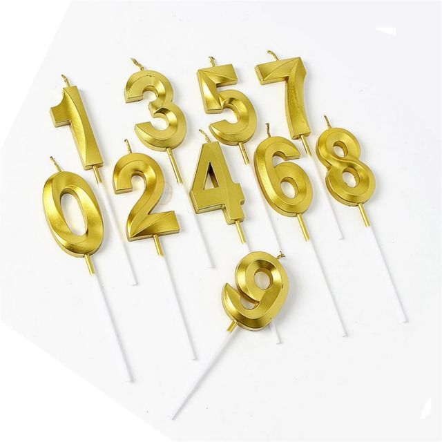 골드 숫자 생일초 10p 생일케익초 특이한생일초 숫자초