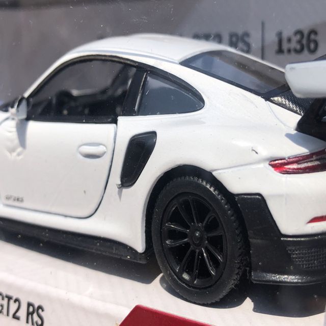 킨스마트 13cm 미니카 포르쉐 911 GT2 RS 화이트 레이싱카 - 이미지 5