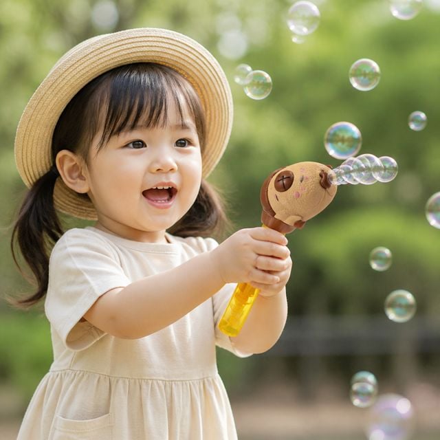 카피바라 버블건 비누방울 놀이 장난감 1P 아이 야외 완구 - 이미지 1