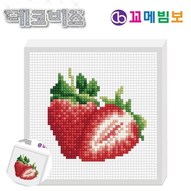 보석십자수DIY DIY보석십자수 데코비즈 150 보석십자수 C04 딸기