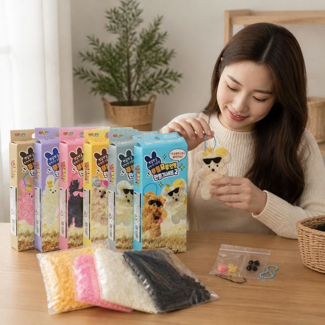 만들기 DIY 2탄 뽀글이 재료 공예 학습교구 1P - 이미지 1