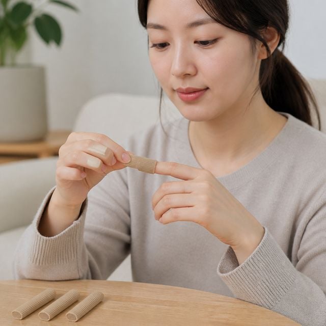 실리콘 골무 밴드 손가락 발가락 커버 잘라쓰는 테이핑 아대