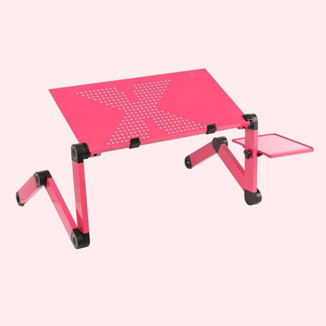 관절접이식 노트북테이블 42x26cm 핑크
