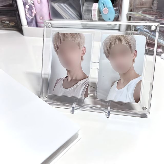 포카 거치대 아크릴 스탠드 투명 액자 프레임 탑로더 - 이미지 10