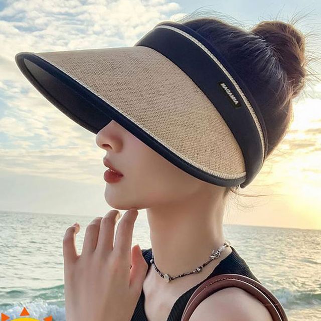 라탄 돌돌이 썬캡 모자