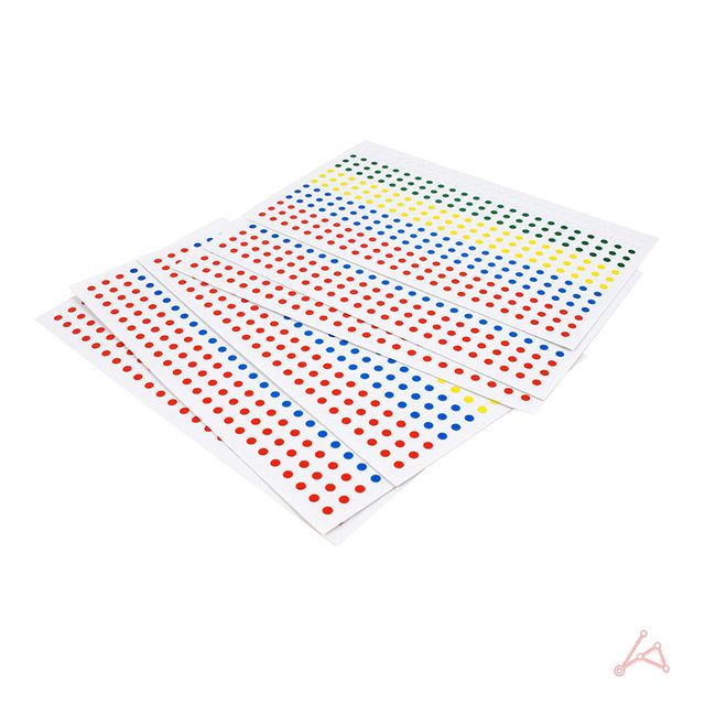 CH 오색스티커 333-1 지름3mm (6매)