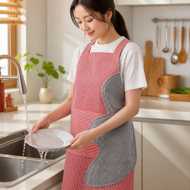 방수 앞치마 주방 설거지용 조리복 식당 작업복 손닦기 가능