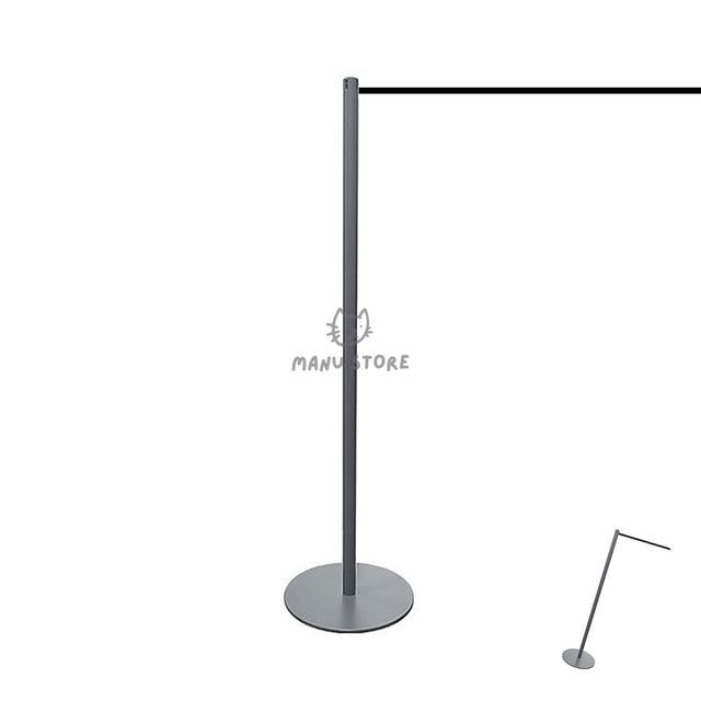 가이드라인 바리케이트 로프 차단봉 800mm 그레이 로프1M