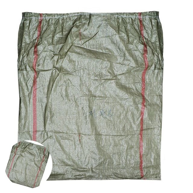 쓰레기포대 낙엽봉투 마대자루 마대 120kg 재활용마대 100x125cm 카키색 100개입