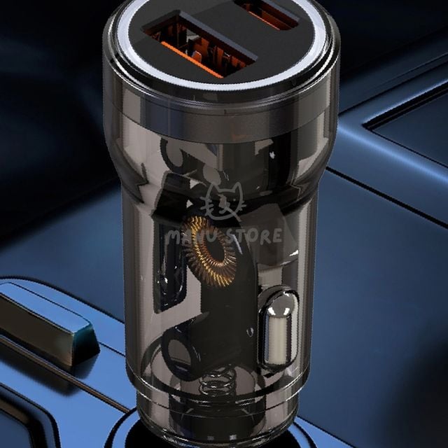 자동차용충전기 차량급속충전기 차량용 QC3.0 PD30w 고속충전 시거잭 투명 S-2