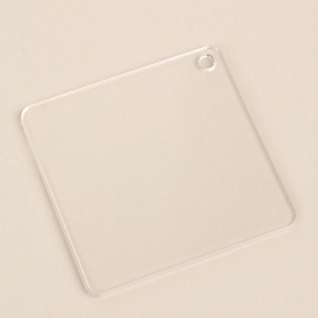 F1 DIY 투명 아크릴판 키링 사각