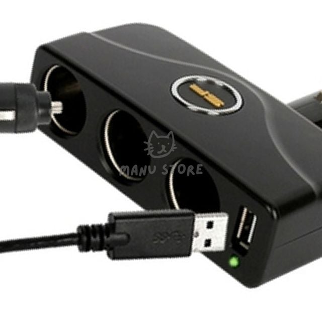 차량멀티충전기 자동차멀티소켓 USB 다이렉트 3구 소켓