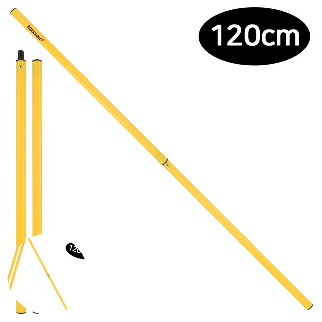 축구연습 축구훈련용품 축구용품 드리블훈련 폴막대 120cm 분리형 60cm x 2개입 옐로우