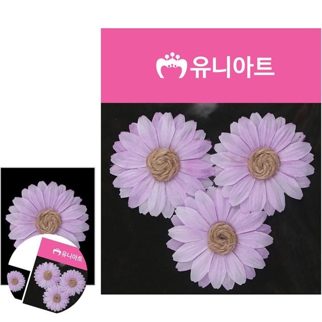 조화꽃장식 인테리어조화꽃 마국화 연보라