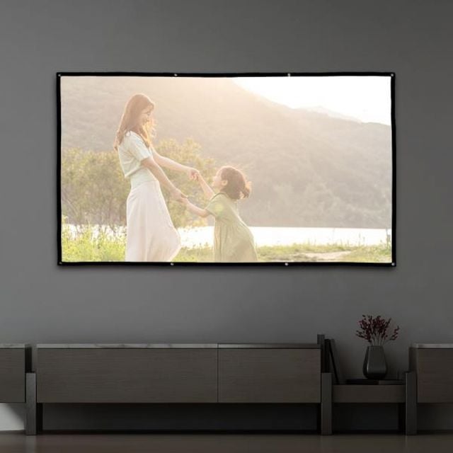 빔스크린 홈시어터 가정용 대형 영화빔 야외 빔프로젝트 빔프로젝터 221x125 125cm
