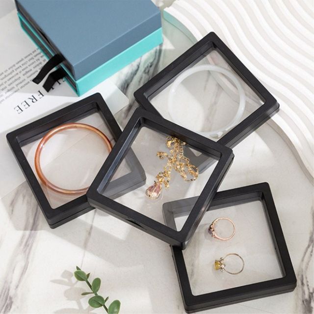 투명필름 액세서리 케이스 5p 9cm 블랙
