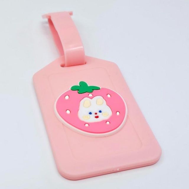 가방 캐리어 딸기토끼 네임택 러기지 이름표 꼬리표 태그 표시