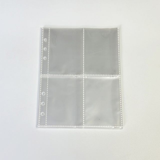 포카 바인더 속지 6공 A5 10매 다이어리 앨범 사진 수납 내지 리필 보관 포켓파우치 - 이미지 2