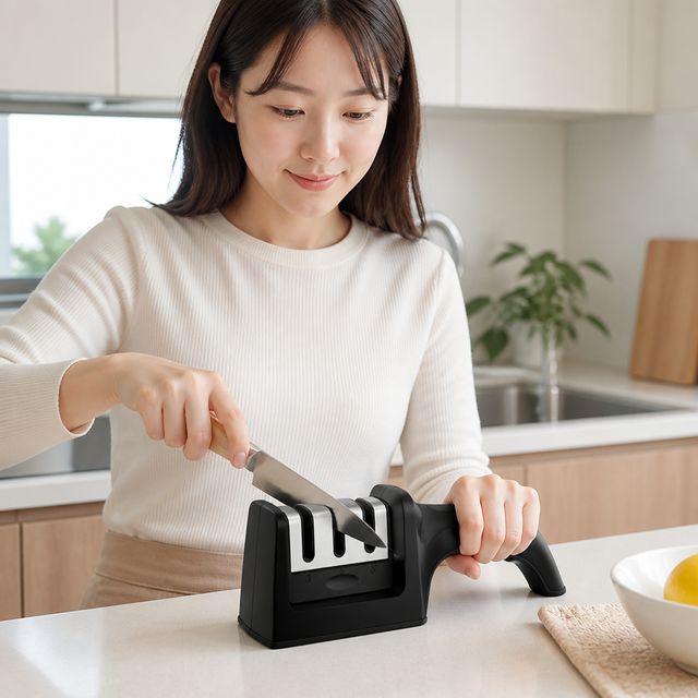 주방 칼연마기 가위 그라인더 가정용 칼갈이 기구 연마 연석 가위갈이