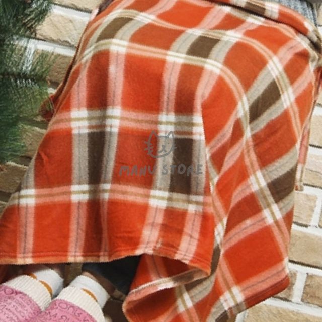 캠핑담요 의자담요 오렌지 무릎담요 110cm 132g