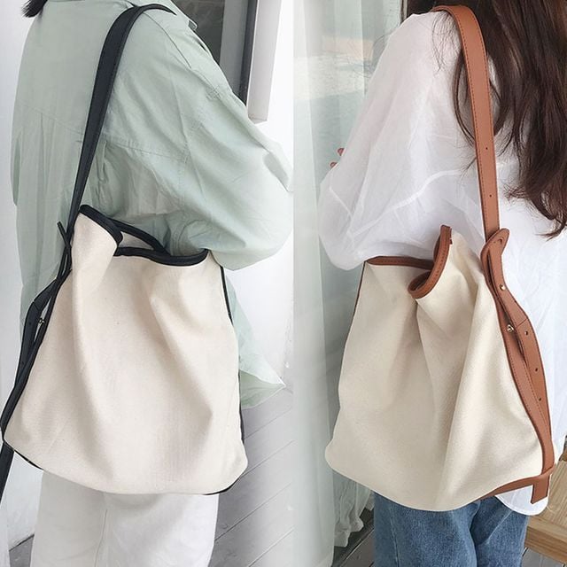 여자 데일리백 숄더백 캔버스 파우치포함 크로스백