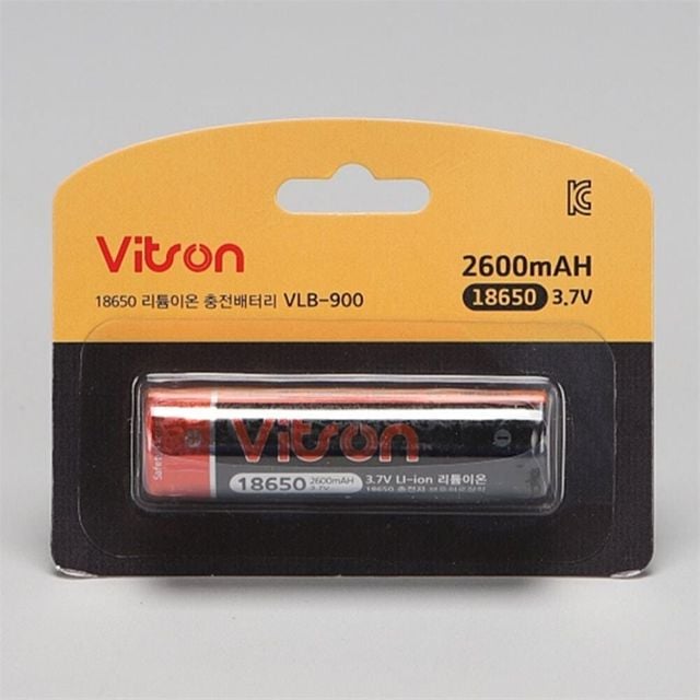 충전 배터리 VLB-900 리튬이온 18650 2600mAh 18650충전건전지 리튬이온충전지 충전용밧데리