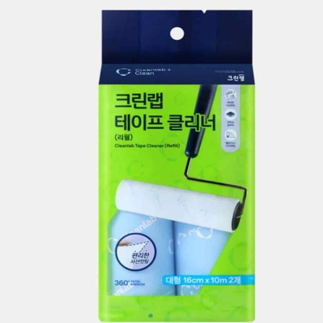 테이프클리너리필 16cmx10M 2p 돌돌이테이프리필 롤테이프리필 롤클리너리필 테이프크리너